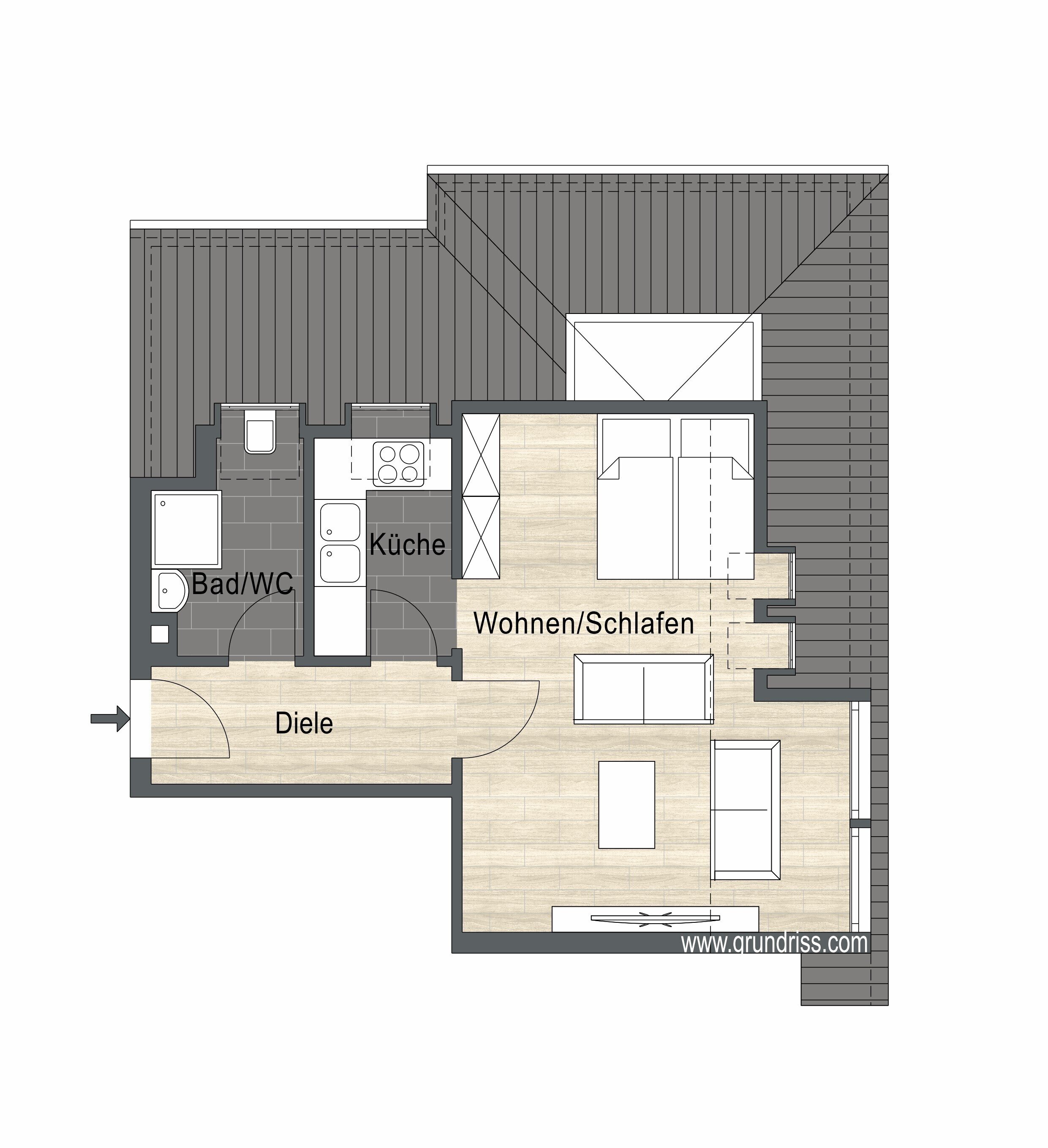 Wohnung zur Miete 639 € 1 Zimmer 48 m²<br/>Wohnfläche 4.<br/>Geschoss ab sofort<br/>Verfügbarkeit Pfeilstraße 10 Großzschocher Leipzig 04249