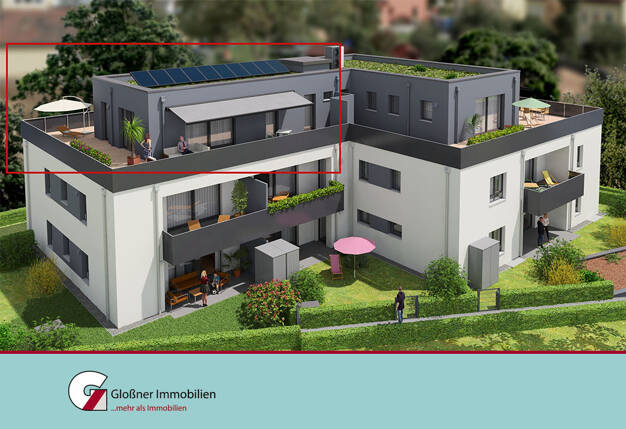 Penthouse zur Miete 1.500 € 2 Zimmer 109,7 m² frei ab 01.08.2025 Hohe Marter Nürnberg 90441