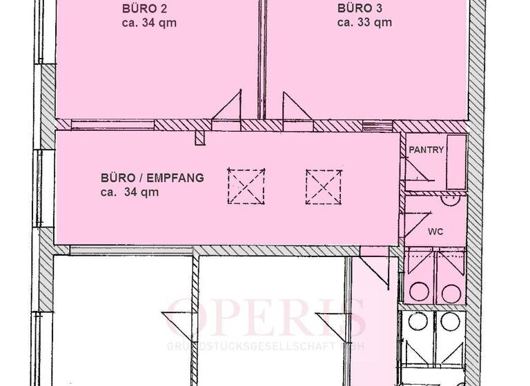 Bürofläche zur Miete provisionsfrei 1.250 € 3 Zimmer 122 m² Bürofläche Lornsenstraße 124 Schenefeld 22869