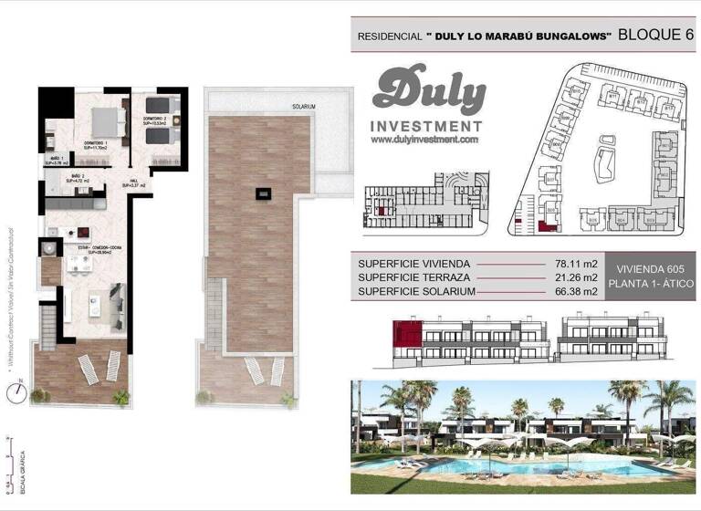 Penthouse zum Kauf provisionsfrei 294.000 € 3 Zimmer 78 m² Calle Gerona Ciudad Quesada 03170