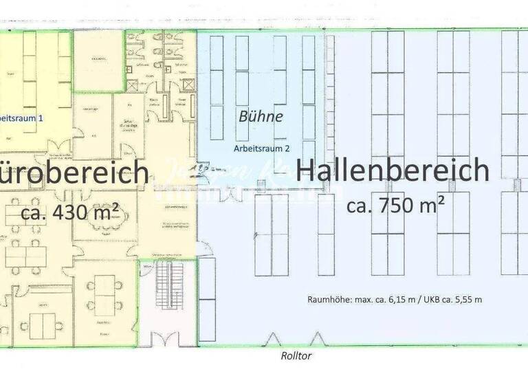 Halle/Industriefläche zur Miete 1.180 m² Lagerfläche teilbar bis 1.610 m² Schafhof Nürnberg 90411