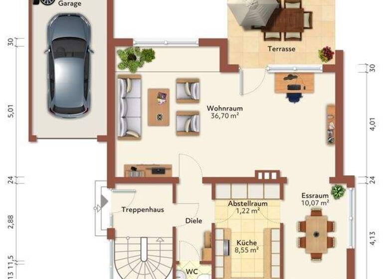 Einfamilienhaus zum Kauf 395.000 € 5 Zimmer 126 m² 565 m² Grundstück frei ab sofort Hermülheim Hürth 50354