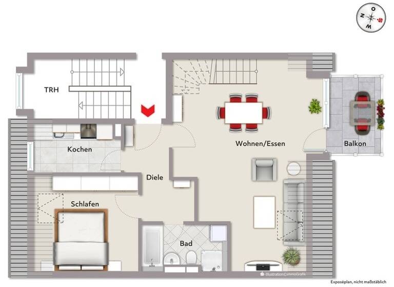 Maisonette zum Kauf 319.000 € 3 Zimmer 64 m² 2. Geschoss frei ab sofort Eibach Nürnberg 90451