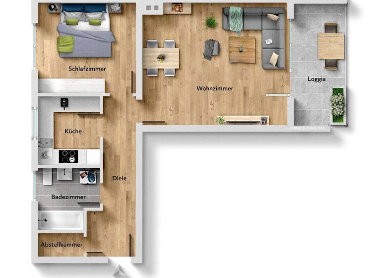 Wohnung zum Kauf 109.000 € 2 Zimmer 65,8 m² 1. Geschoss Voerde Ennepetal 58256