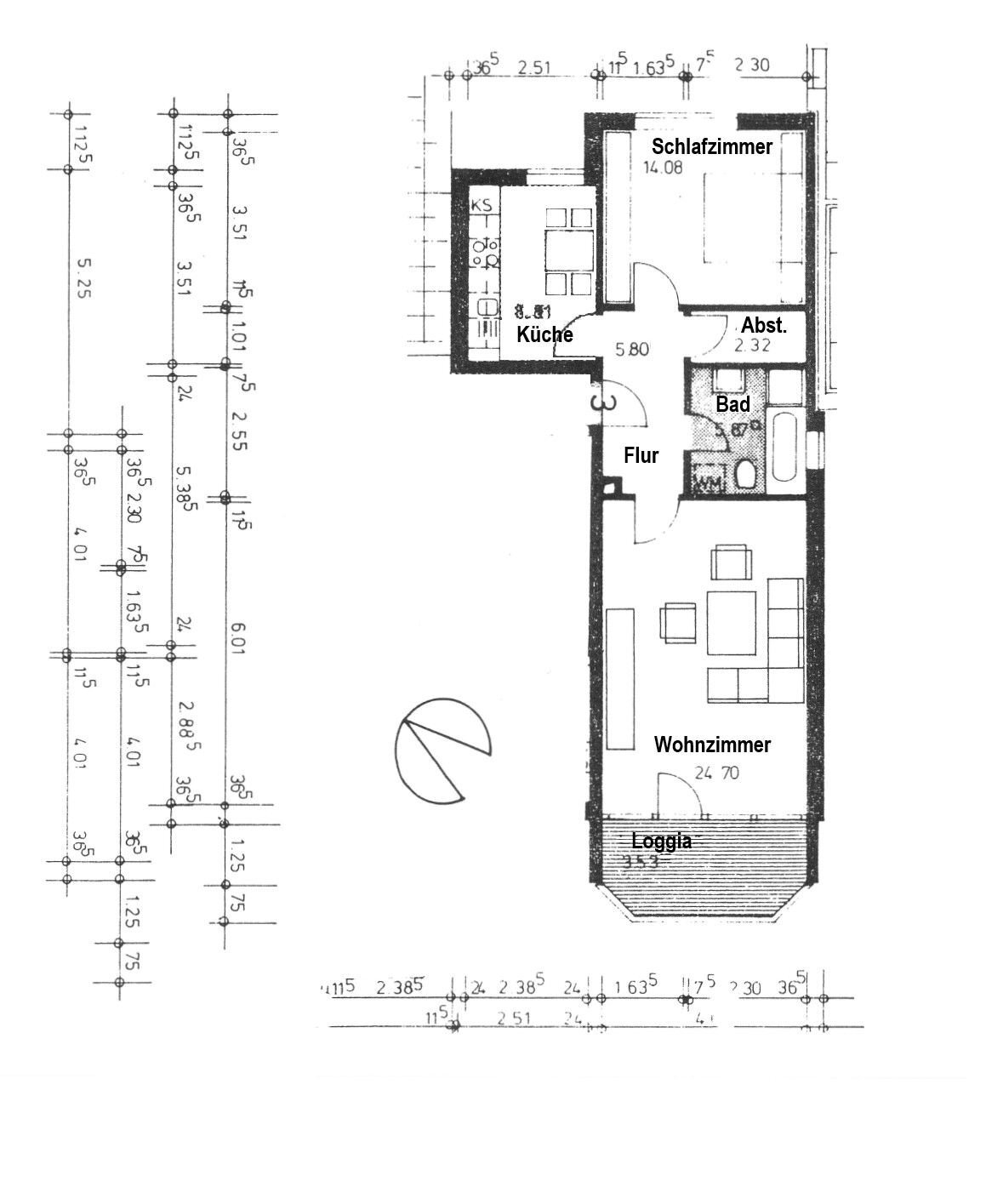 Wohnung zum Kauf 189.000 € 2 Zimmer 63,2 m²<br/>Wohnfläche 1.<br/>Geschoss Wahlbezirk 13 Elmshorn 25337