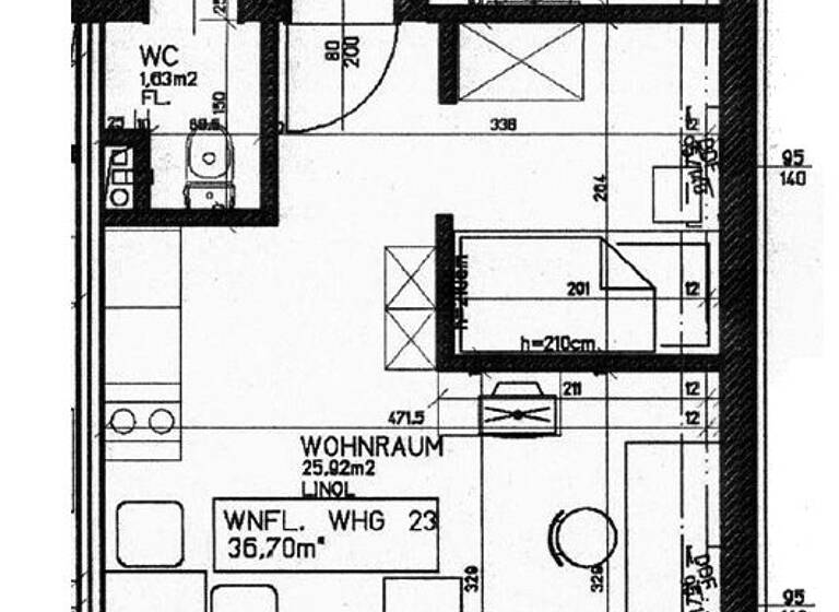 Wohnung zur Miete 573 € 36,7 m² Spitalgasse 8a/23 Horn 3580