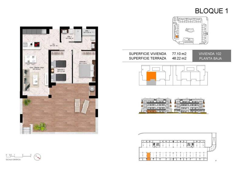 Wohnung zum Kauf provisionsfrei 308.000 € 2 Zimmer 81 m² Torrevieja
