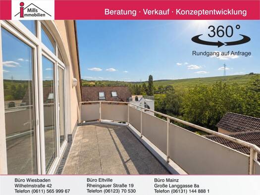 Wohnung zum Kauf 249.000 € 2 Zimmer 67 m² 3. Geschoss Eltville Eltville am Rhein 65343
