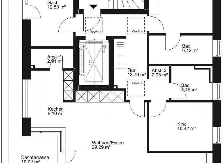 Penthouse zum Kauf - Erstbezug 1.245.000 € 5 Zimmer 127,8 m² Geschoss 2/2 frei ab 31.12.2027 Bramweg 4 Sülldorf Hamburg 22589