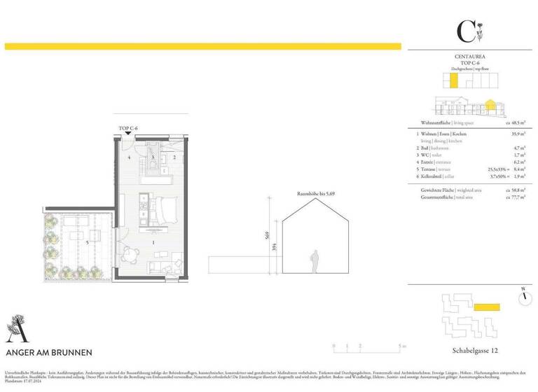 Studio zum Kauf - Erstbezug 204.000 € 1 Zimmer 1. Geschoss Hollabrunn 2020