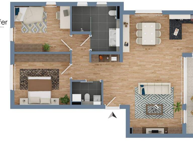 Wohnung zum Kauf 396.000 € 3 Zimmer 96 m² 1. Geschoss frei ab 01.11.2026 Limbach Kirkel 66459