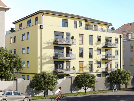 Terrassenwohnung zum Kauf - Erstbezug provisionsfrei 401.700 € 2 Zimmer 77,7 m² EG frei ab sofort Mickten Dresden 01139