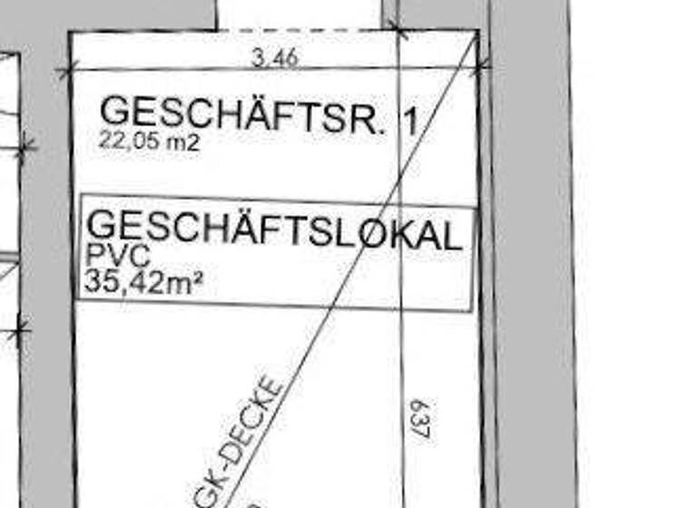 Ladenfläche zur Miete 18,97 € 2 Zimmer 35,4 m² Verkaufsfläche Herzog-Leopold-Straße Wiener Neustadt 2700