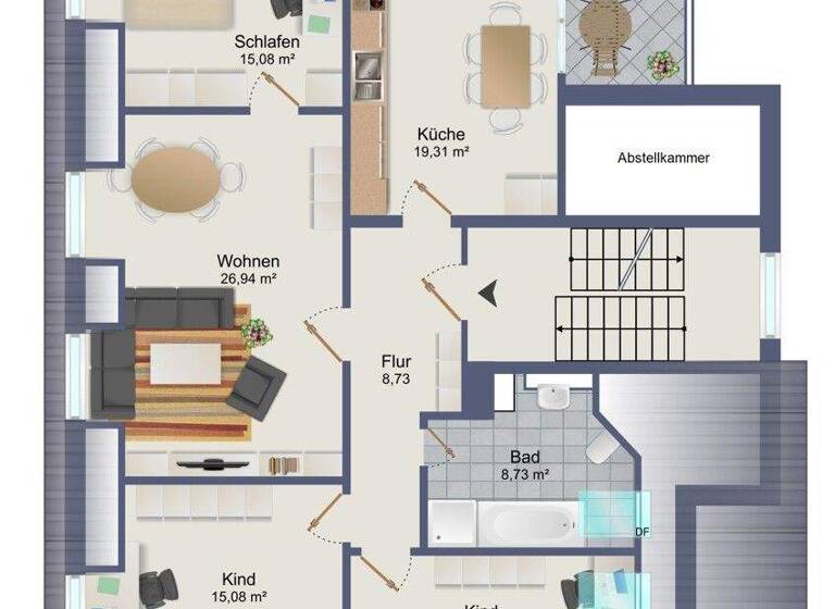Wohnung zum Kauf 149.000 € 4 Zimmer 105 m² EG Sandersdorf 06792