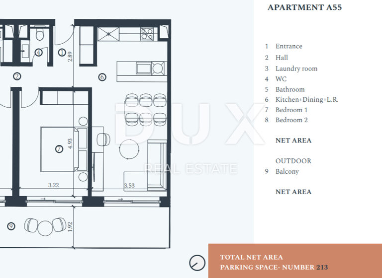 Wohnung zum Kauf 884.045 € 3 Zimmer 1. Geschoss Umag 52470