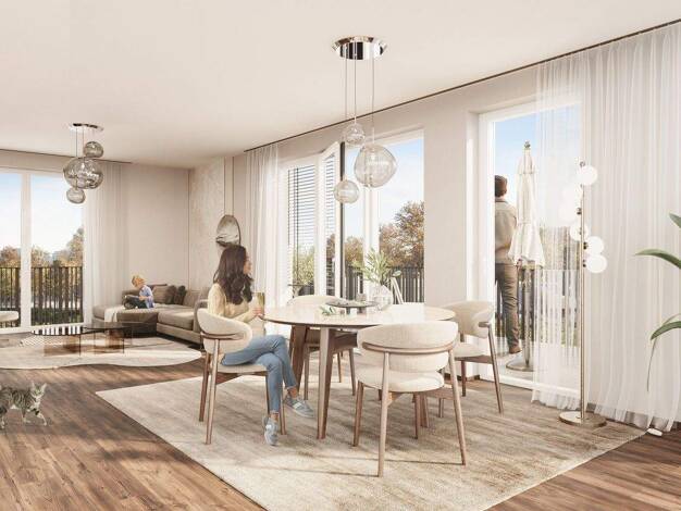 Wohnung zum Kauf - Erstbezug provisionsfrei 1.155.000 € 3 Zimmer 96,2 m² Garching Garching bei München 85748