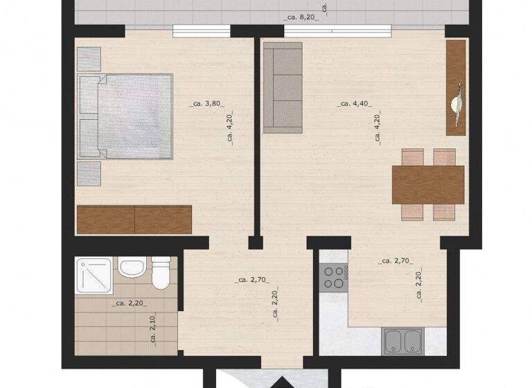 Wohnung zur Miete 405 € 2 Zimmer 54,7 m² 3. Geschoss frei ab 01.05.2026 Kantstraße 10 Innenstadt Dessau-Roßlau 06844