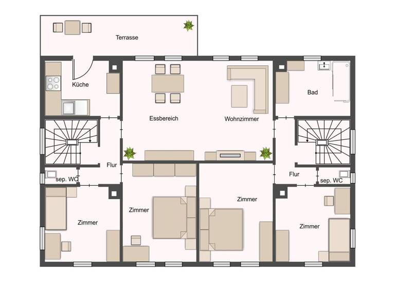 Doppelhaushälfte zum Kauf 699.000 € 10 Zimmer 224,6 m² 457 m² Grundstück Waiblingen 71332