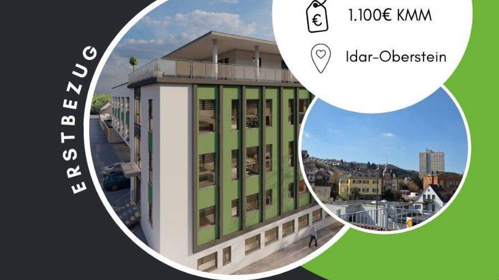 Penthouse zur Miete 1.100 € 3 Zimmer 89 m² 4. Geschoss Idar-Oberstein 55743