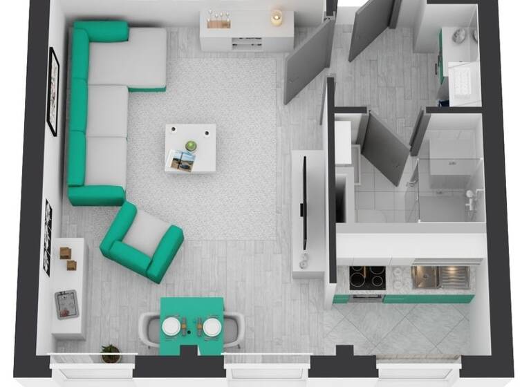 Studio zum Kauf provisionsfrei 160.000 € 1 Zimmer 31 m² 1. Geschoss Bleiweiß Nürnberg 90461