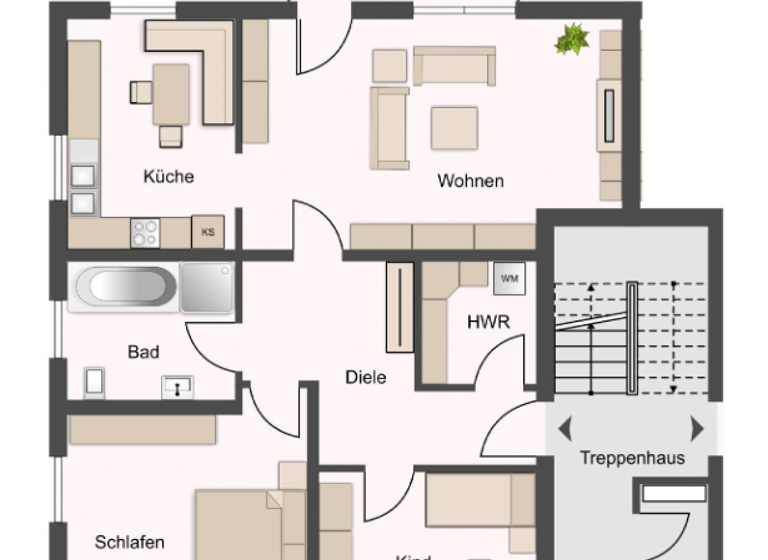 Wohnung zur Miete 930 € 3 Zimmer 88 m² 1. Geschoss Wölkau Schönwölkau 04509