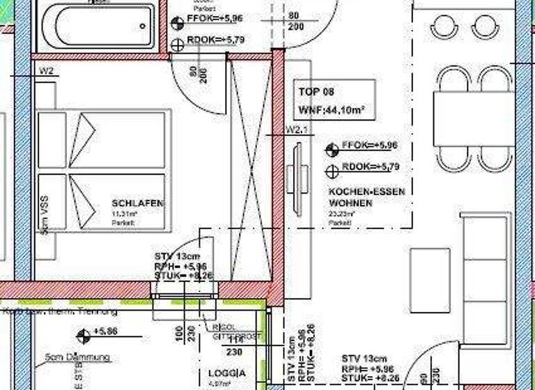 Wohnung zur Miete 447 € 2 Zimmer 49,4 m² Zeltweg 8740