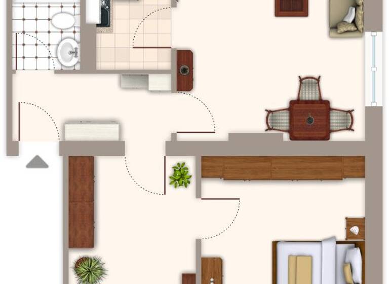 Wohnung zur Miete 519 € 3 Zimmer 51,8 m² 2. Geschoss frei ab 10.04.2026 Dohler Straße 54 Bonnenbroich Mönchengladbach 41238