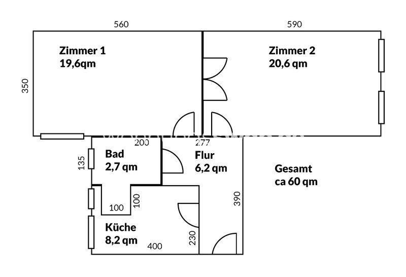 Studio zur Miete 624 € 2 Zimmer 60 m²<br/>Wohnfläche 1.<br/>Geschoss Moabit 10555