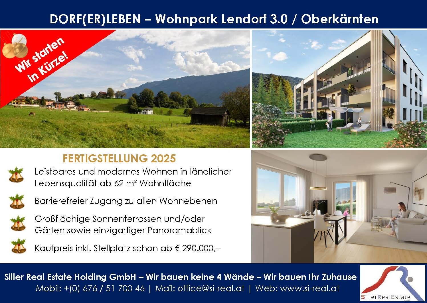 Wohnung zum Kauf 275.000 € 2 Zimmer Lendorf 9811