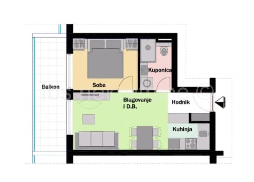 Wohnung zum Kauf 150.000 € 1 Zimmer 37 m²<br/>Wohnfläche 4.<br/>Geschoss Mejasi