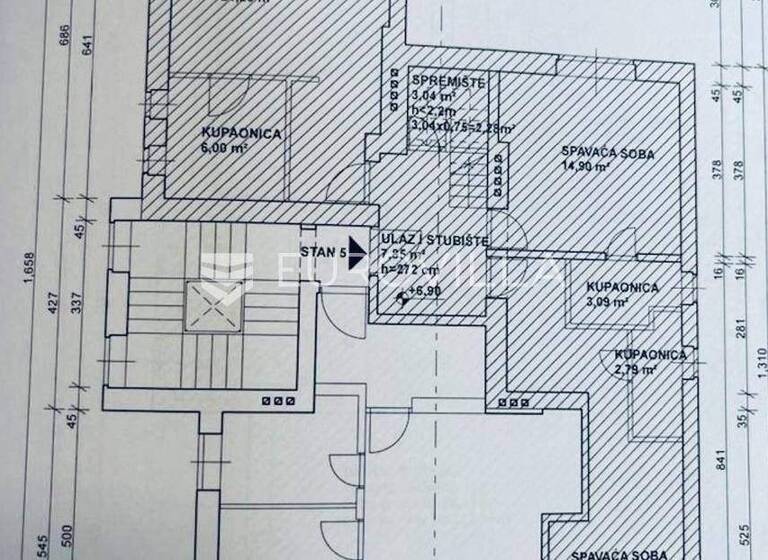 Wohnung zum Kauf 1.190.000 € 4 Zimmer 222 m² 2. Geschoss Torbarova Medvescak - Salata 10000