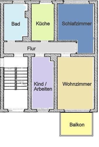 Wohnung zur Miete 470 € 3 Zimmer 63 m²<br/>Wohnfläche EG<br/>Geschoss Windmühlenweg 6a Pressel Laußig 04849