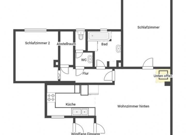 Wohnung zum Kauf 150.000 € 3 Zimmer 82 m² Bamberg 96050