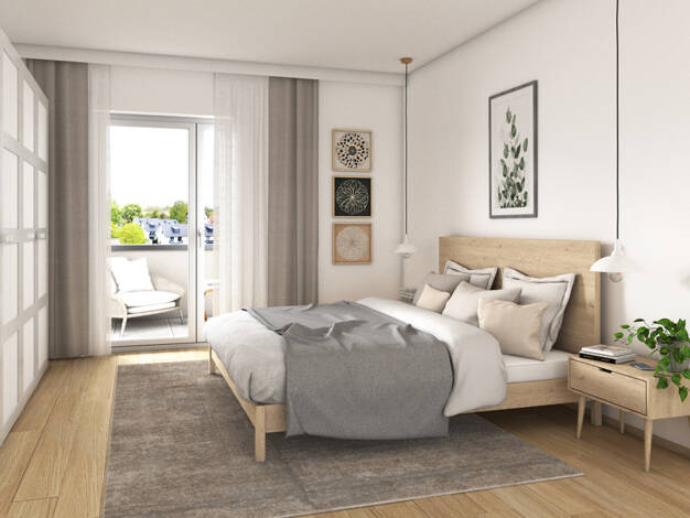 Wohnung zum Kauf - Neubau 597.500 € 3 Zimmer 74,1 m² 2. Geschoss Germering Germering 82110