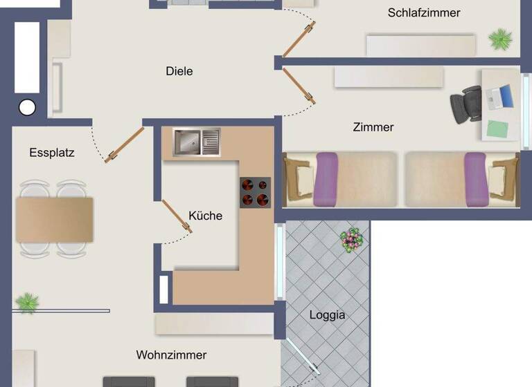 Studio zum Kauf 330.000 € 3 Zimmer 70,8 m² 4. Geschoss Nordweststadt Karlsruhe 76187