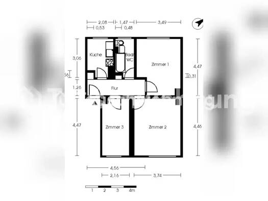 Wohnung zur Miete Tauschwohnung 333 € 3 Zimmer 54 m² Köpenick Treptow-Köpenick 12437