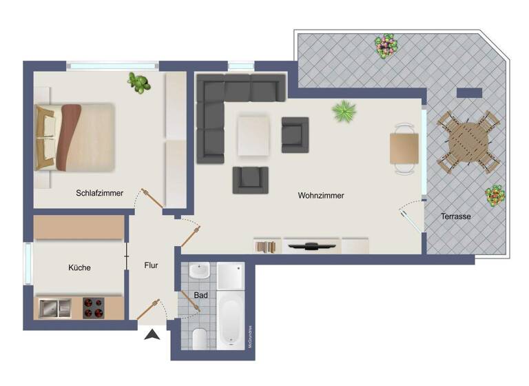 Studio zum Kauf 169.000 € 2 Zimmer 60,9 m² 2. Geschoss Freudenstadt 72250