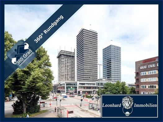 Wohnung zum Kauf 325.000 € 2 Zimmer 68 m² 14. Geschoss frei ab sofort Hamburger Straße 3 Barmbek-Süd Hamburg 22083