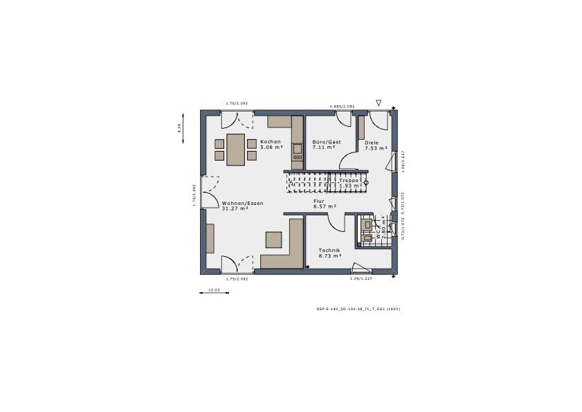 Einfamilienhaus zum Kauf provisionsfrei 560.211 € 5 Zimmer 140 m²<br/>Wohnfläche 486 m²<br/>Grundstück Niederschopfheim Hohberg 77749