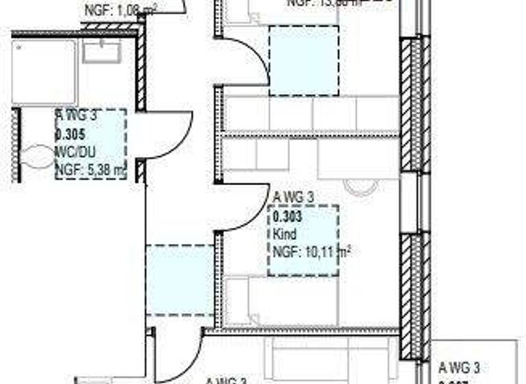 Wohnung zur Miete - Erstbezug 403 € 3 Zimmer 61 m² EG frei ab 01.06.2026 Büren Lotte 49504