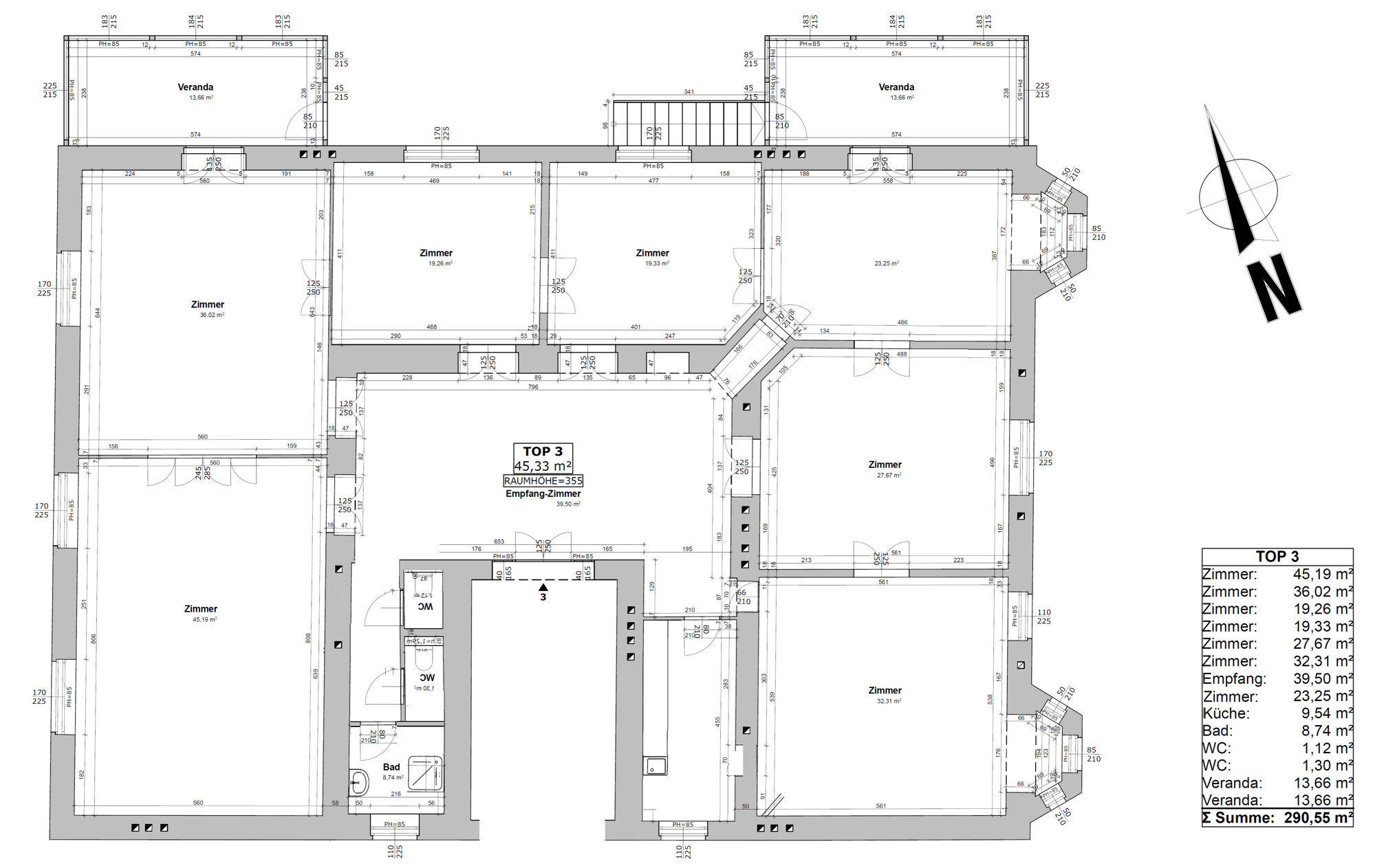 Bürofläche zur Miete 17,90 € 290,6 m²<br/>Bürofläche Wien 1130