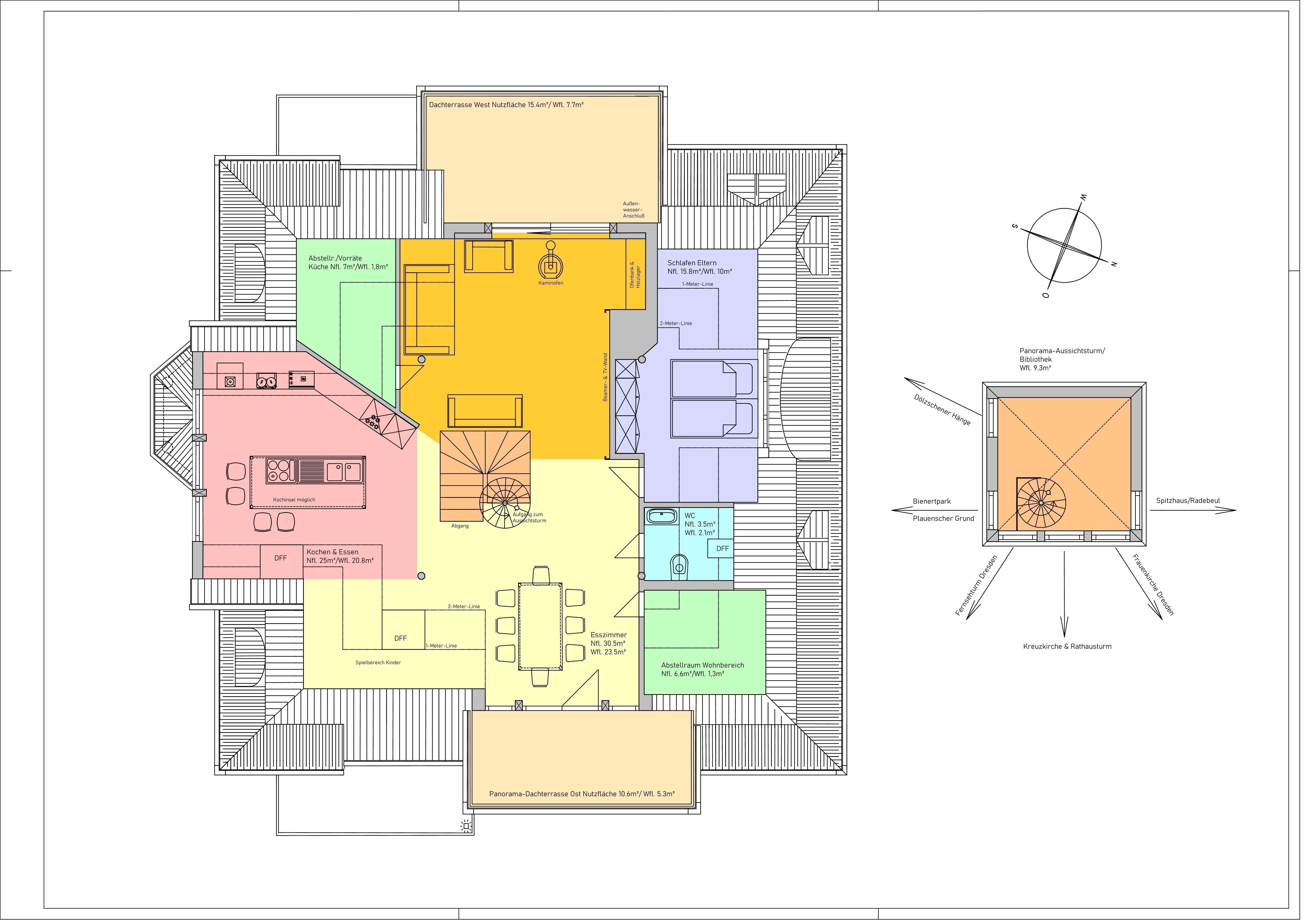 Wohnung zur Miete 2.190 € 5,5 Zimmer 177,5 m²<br/>Wohnfläche ab sofort<br/>Verfügbarkeit Altfrankener Straße 6 Löbtau-Süd (Altfrankener Str.) Dresden 01159