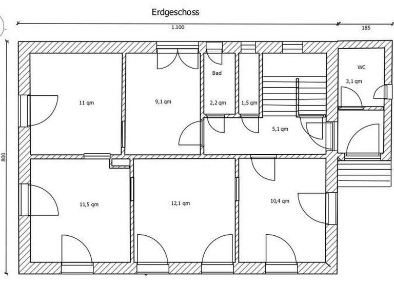 Einfamilienhaus zum Kauf provisionsfrei 129.000 € 6 Zimmer 111 m² 1.842 m² Grundstück Neuhaus Selbitz 95152