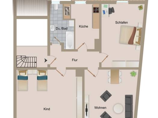 Wohnung zur Miete 880 € 3 Zimmer 78 m² frei ab 01.10.2025 Weststadt Karlsruhe 76135