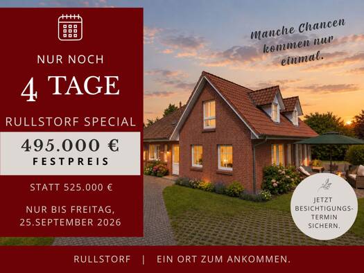 Einfamilienhaus zum Kauf 495.000 € 5 Zimmer 159,9 m² 832 m² Grundstück Rullstorf Rullstorf 21379