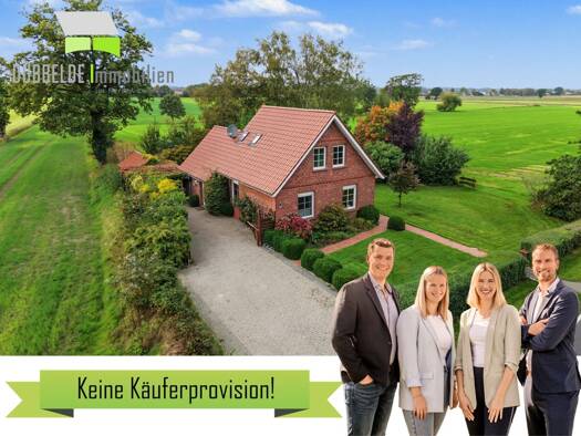 Einfamilienhaus zum Kauf provisionsfrei 249.000 € 5 Zimmer 80 m² 2.884 m² Grundstück Nordgeorgsfehn Uplengen 26670