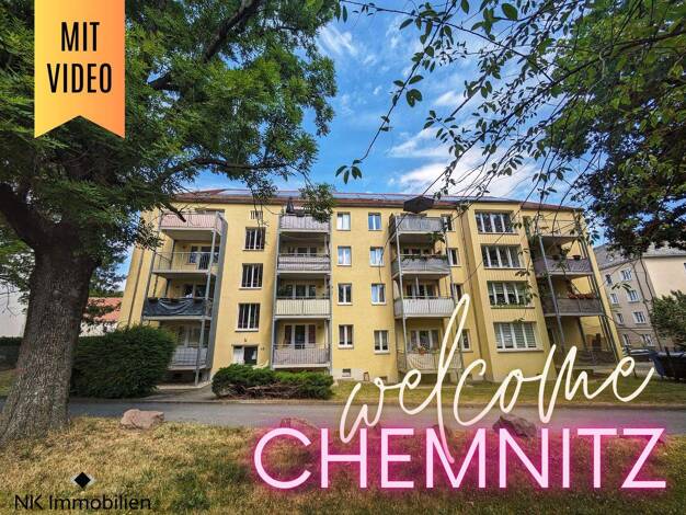 Wohnung zur Miete 380 € 3 Zimmer 60,9 m² 3. Geschoss Hans-Sachs-Str. 48 Lutherviertel Chemnitz 09126