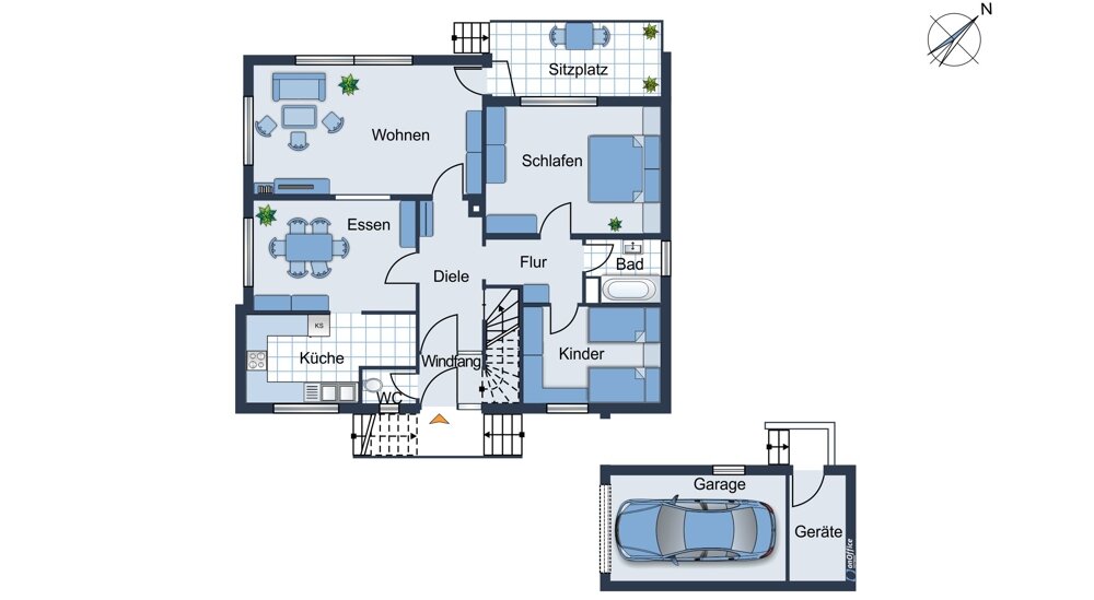 Einfamilienhaus zum Kauf 259.000 € 8 Zimmer 181 m²<br/>Wohnfläche 1.016 m²<br/>Grundstück Tuttlingen Tuttlingen 78532