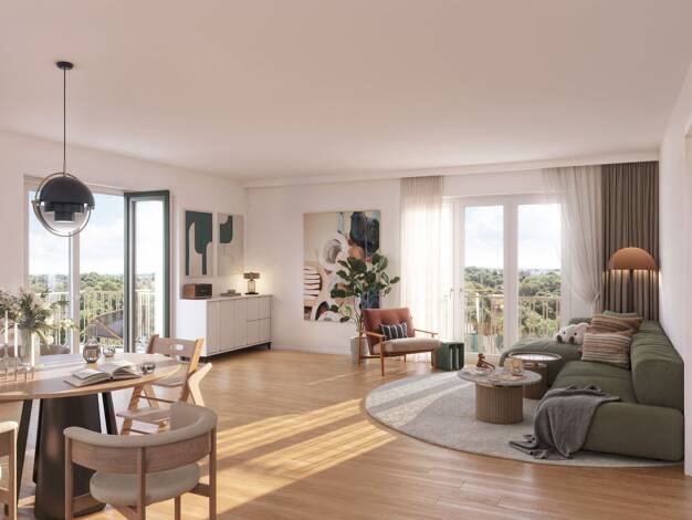 Wohnung zum Kauf - Neubau provisionsfrei 779.900 € 3 Zimmer 79,1 m² 1. Geschoss Lerchenauer Straße Ecke Georg-Zech-Allee 280 Feldmoching-Hasenbergl München 80995