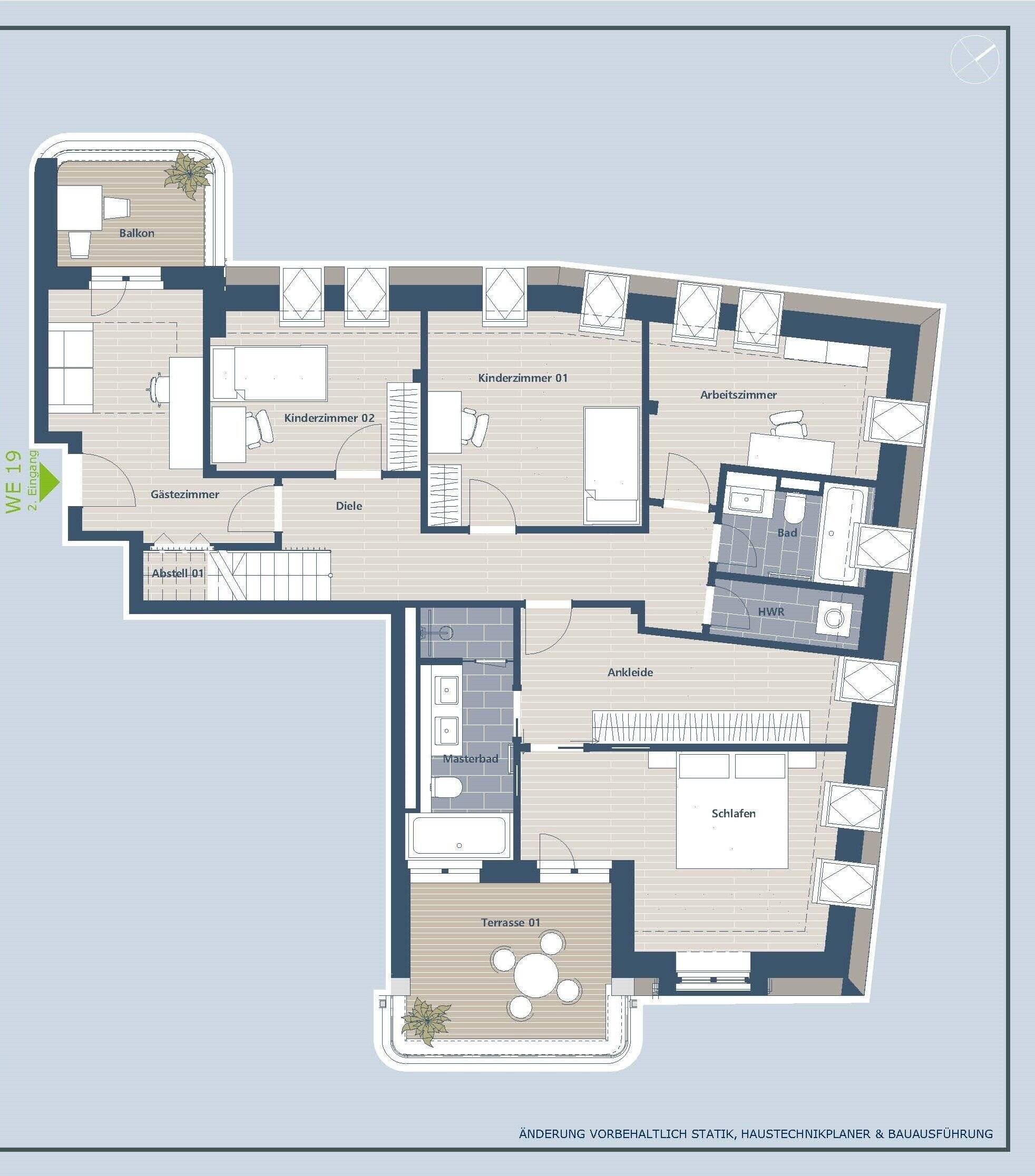 Penthouse zum Kauf provisionsfrei 1.490.000 € 6 Zimmer 194,6 m²<br/>Wohnfläche 5.<br/>Geschoss Schleußig Leipzig 04229